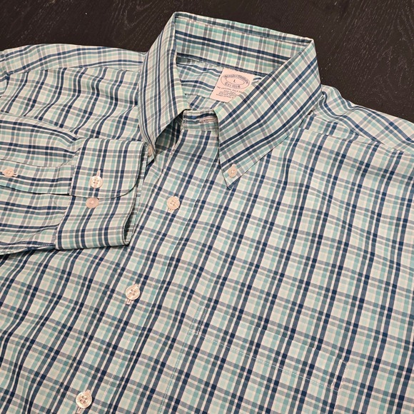 Brooks Brothers Other - Brooks Brothers Non-Iron Supima Cotton Plaid Button‎ Down Shirt Mens Large Teal